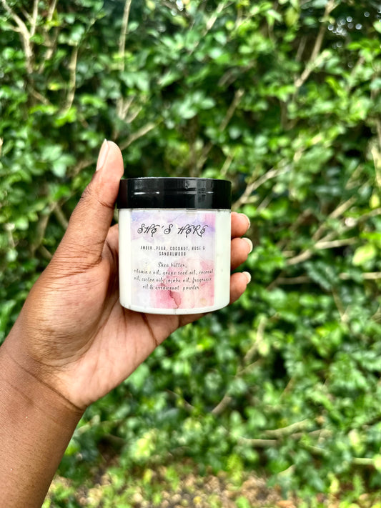 “She’s here” Whipped Body Butter 4 oz.